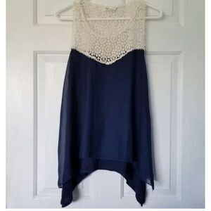 Le Rouge Tank Top Asymmetrical Hem L
